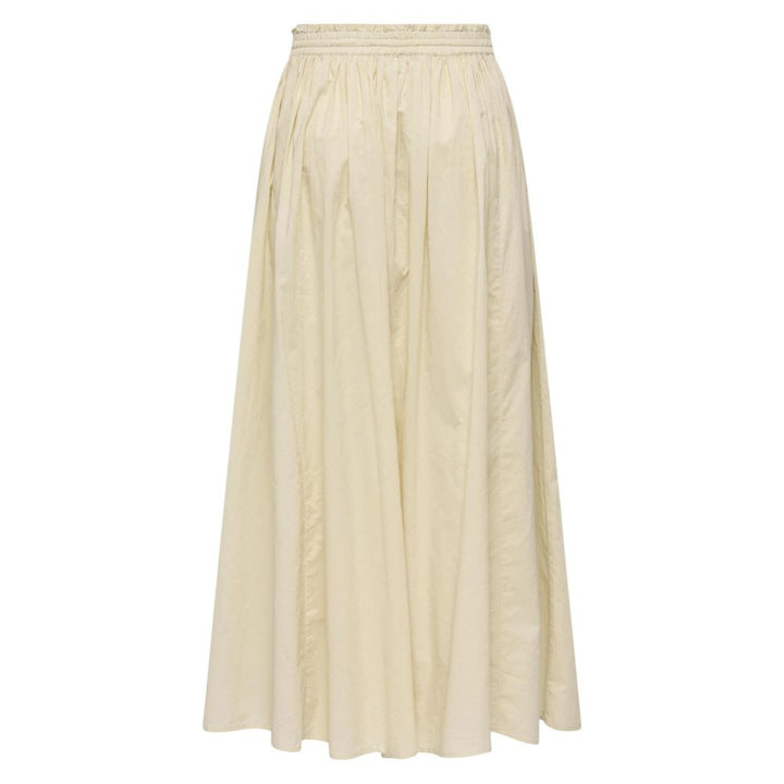 Jacqueline De Yong Beige Cotton Long Skirt