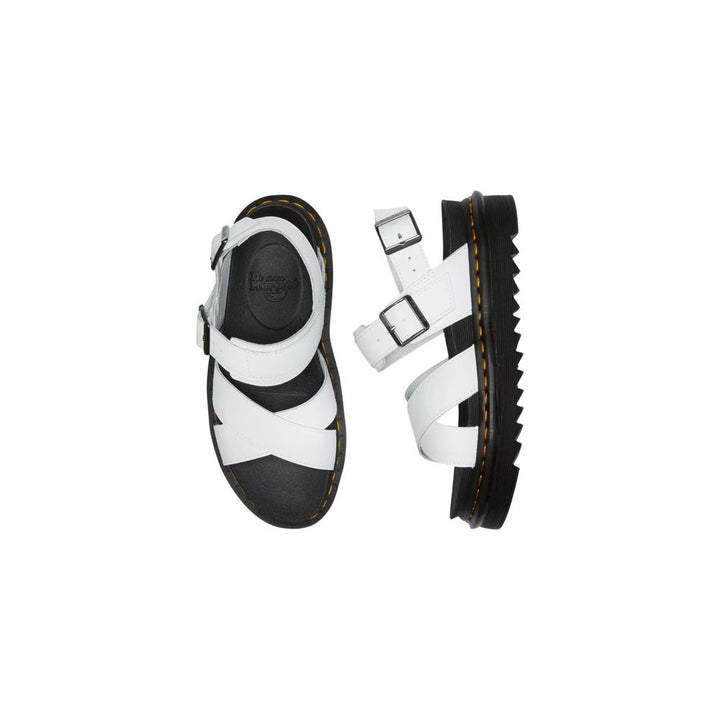 Dr. Martens White Leather Strap-On Sandals