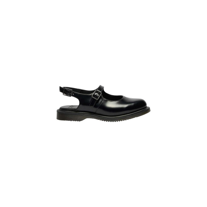 Dr. Martens Black Leather Flat Sandals