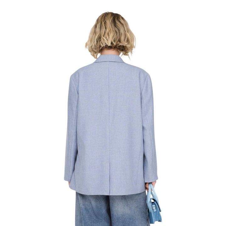 Only Blue Polyester Blazer