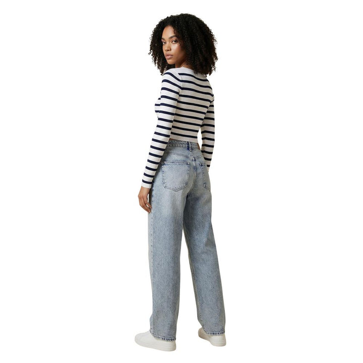 Only Blue Viscose Sweatshirt