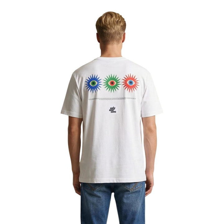 Only & Sons White Organic Cotton T-Shirt