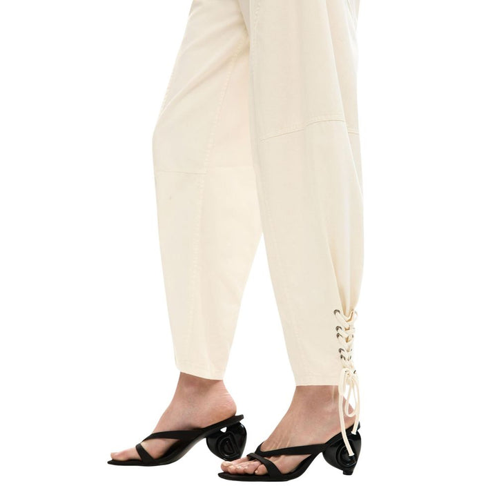 Desigual Beige Cotton Casual Pants