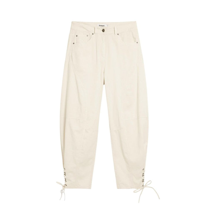 Desigual Beige Cotton Casual Pants