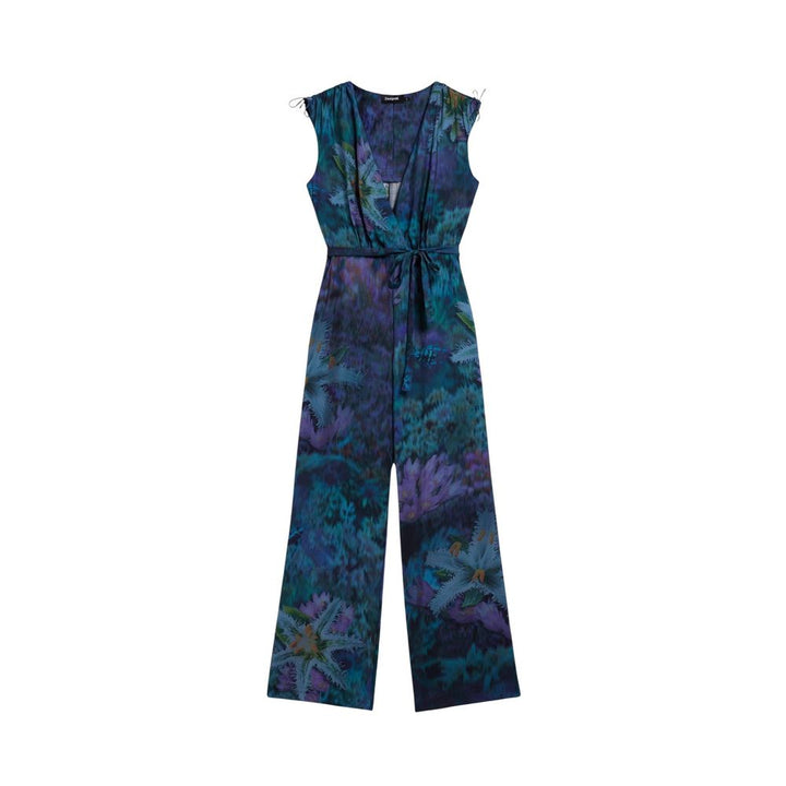 Desigual Blue Viscose Jumpsuit
