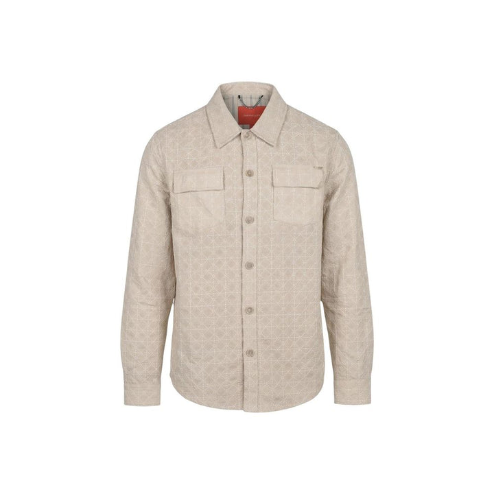 Gianni Lupo Beige Viscose Pattern Shirt