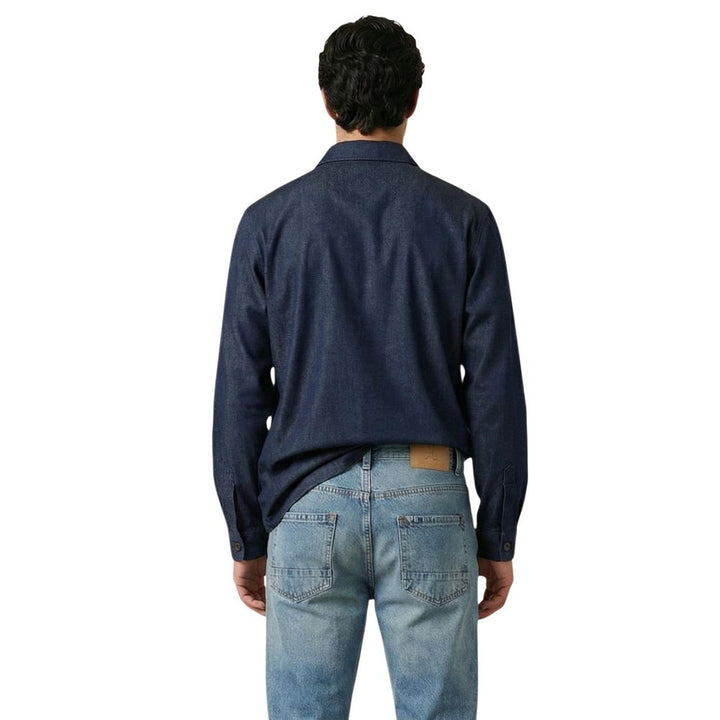 Gianni Lupo Blue Lyocell Jacket