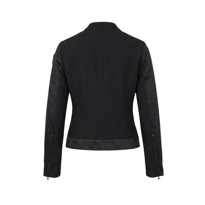 Blauer Black Polyamide Biker Jacket