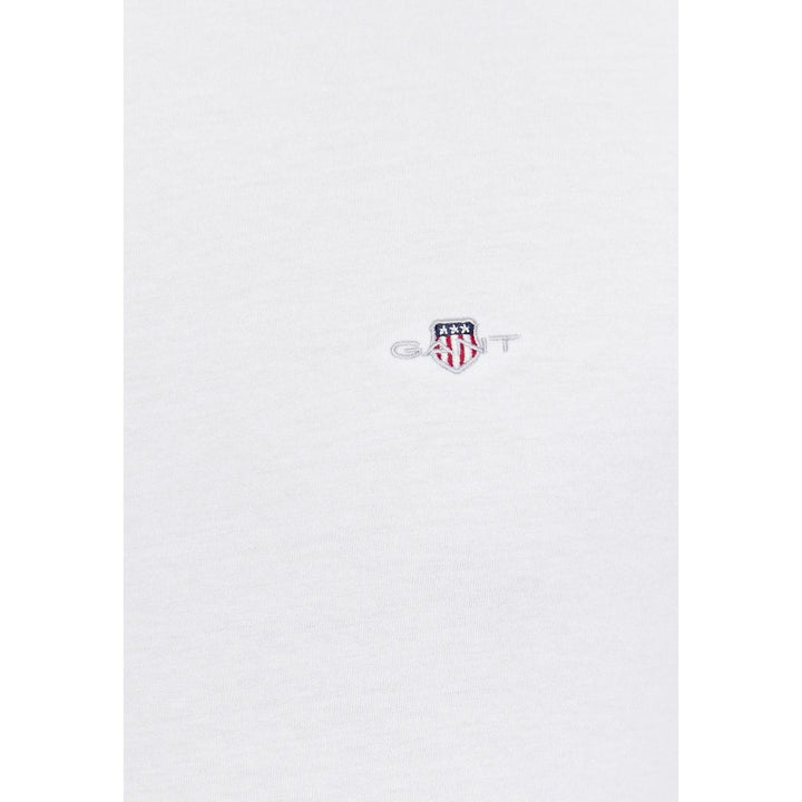 Gant White Cotton T-Shirt