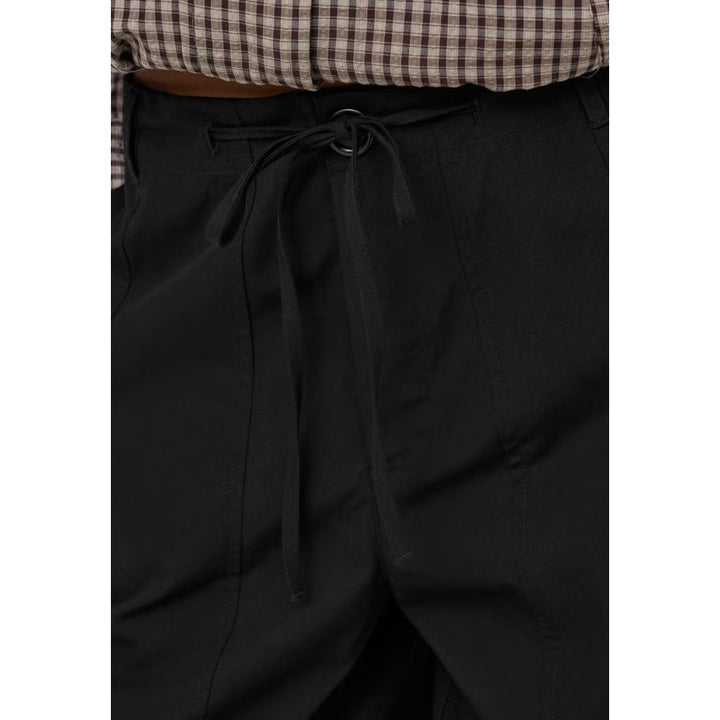 Jacqueline De Yong Black Cotton Cargo Pants