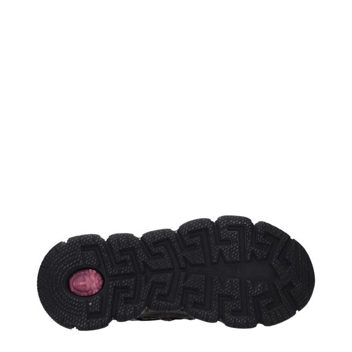 Versace Black Fabric Athletic Sneakers