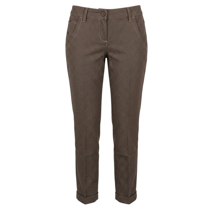 Jacob Cohen Brown Wool Women Pants
