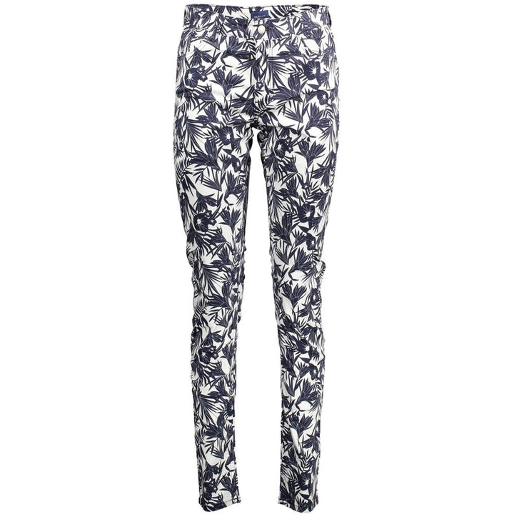 Gant Blue Organic Cotton Women's Trouser