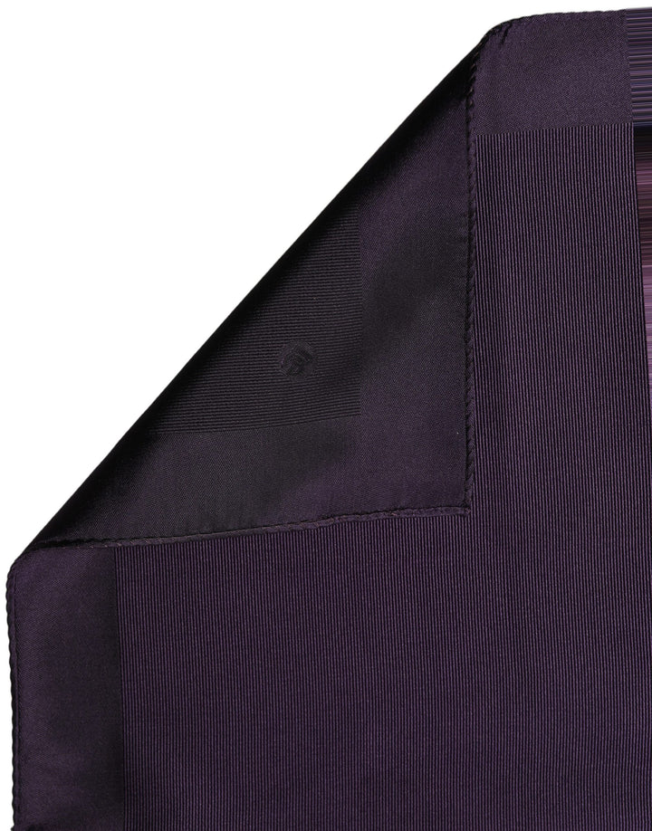 Dolce & Gabbana Men Purple Square Handerkerchief Pocket Scarf