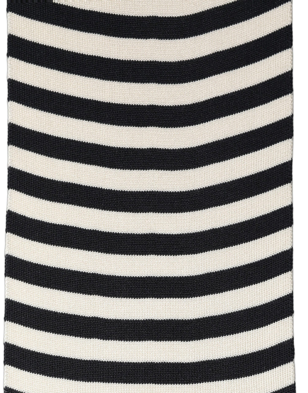 Dolce & Gabbana Black White Stripes Silk Knitted Shawl Scarf
