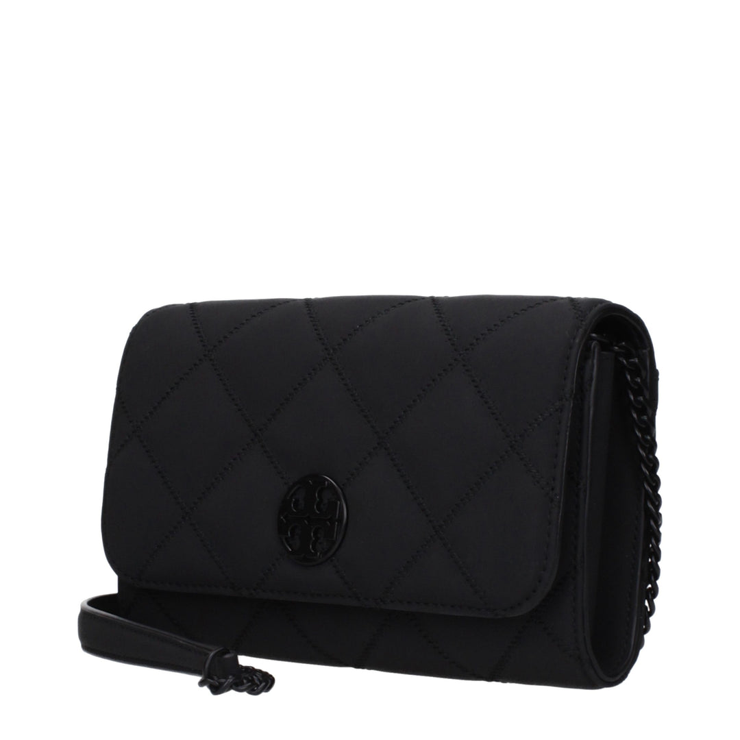Tory Burch Black Leather Clutch Bag