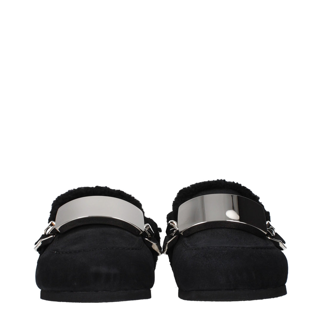 J.W.Anderson Black Leather Slippers