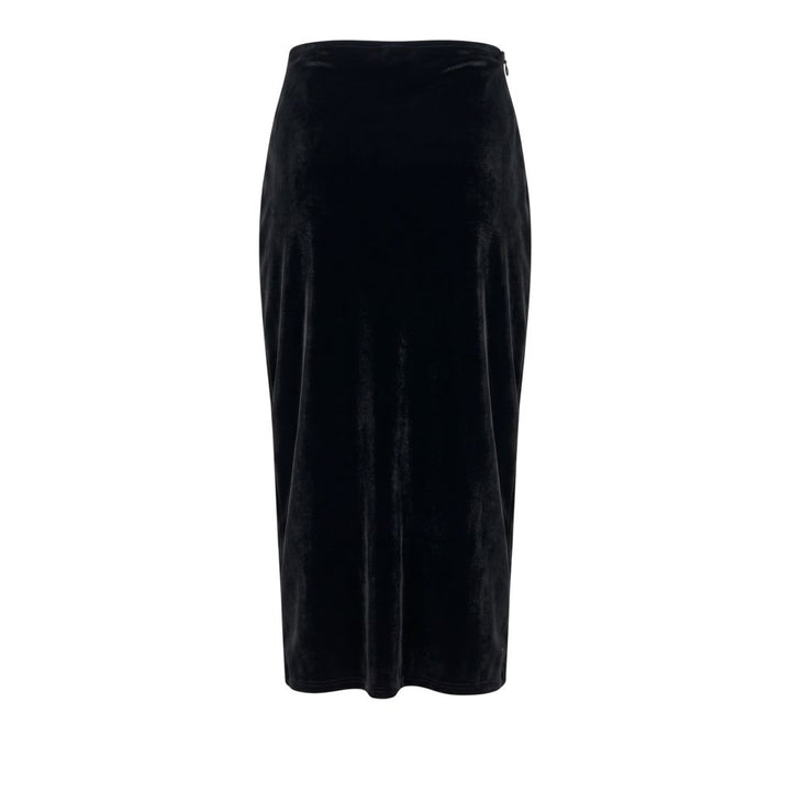 Philipp Plein Black Cotton Women Skirt