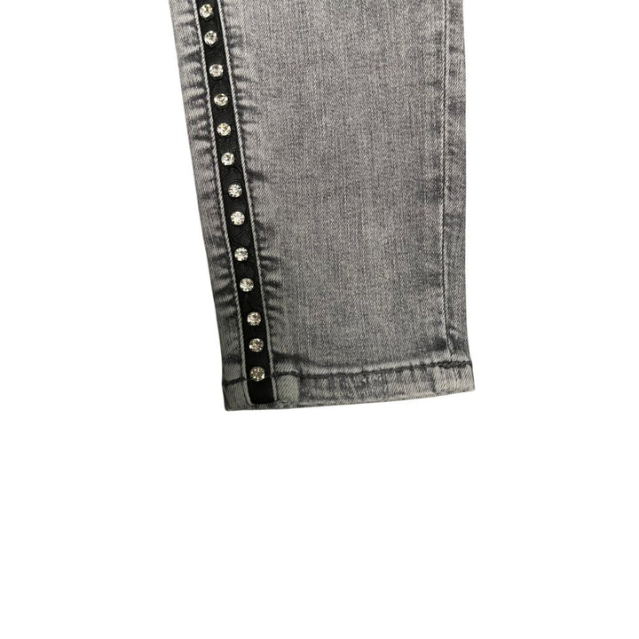 Philipp Plein Grey Cotton Women Pants