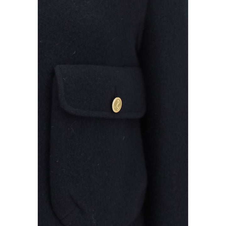 Thom Browne Blue Wool Oves Aries Full-Length Jacket