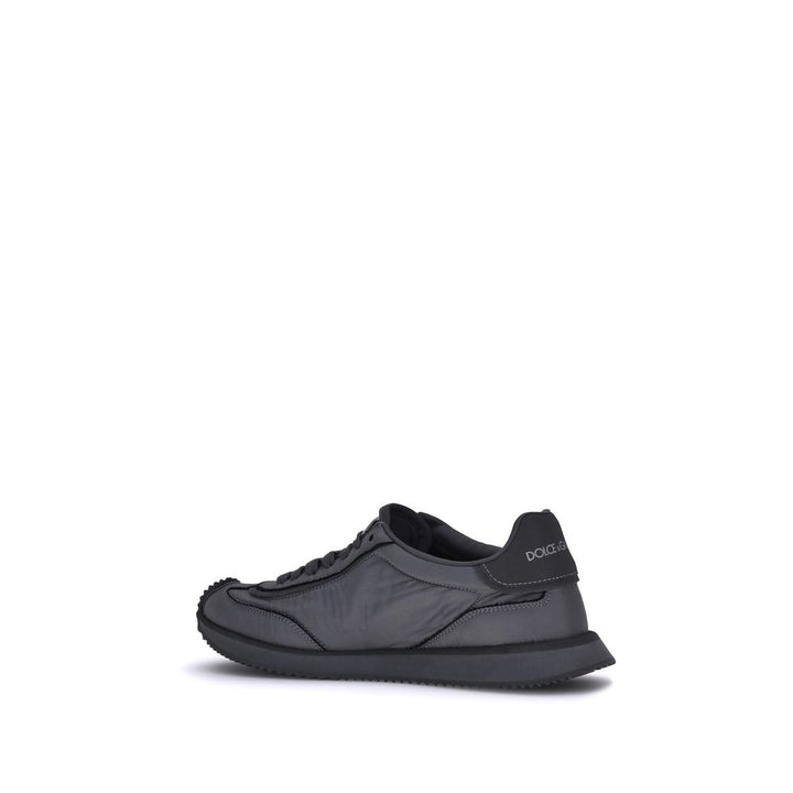 Dolce & Gabbana Black Fabric Athletic Sneakers