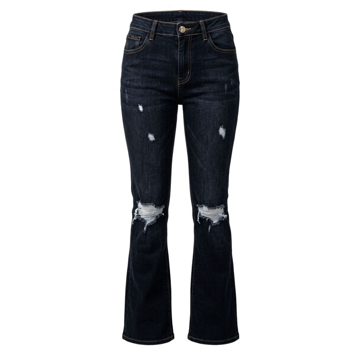 Philipp Plein Blue Cotton Women Jeans
