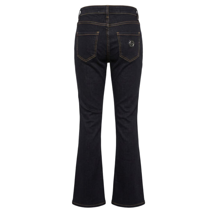 Philipp Plein Blue Cotton Women Jeans