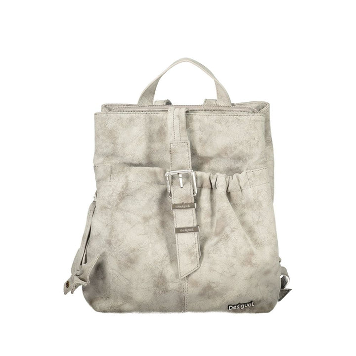 Desigual Gray Polyurethane Women's Backpack