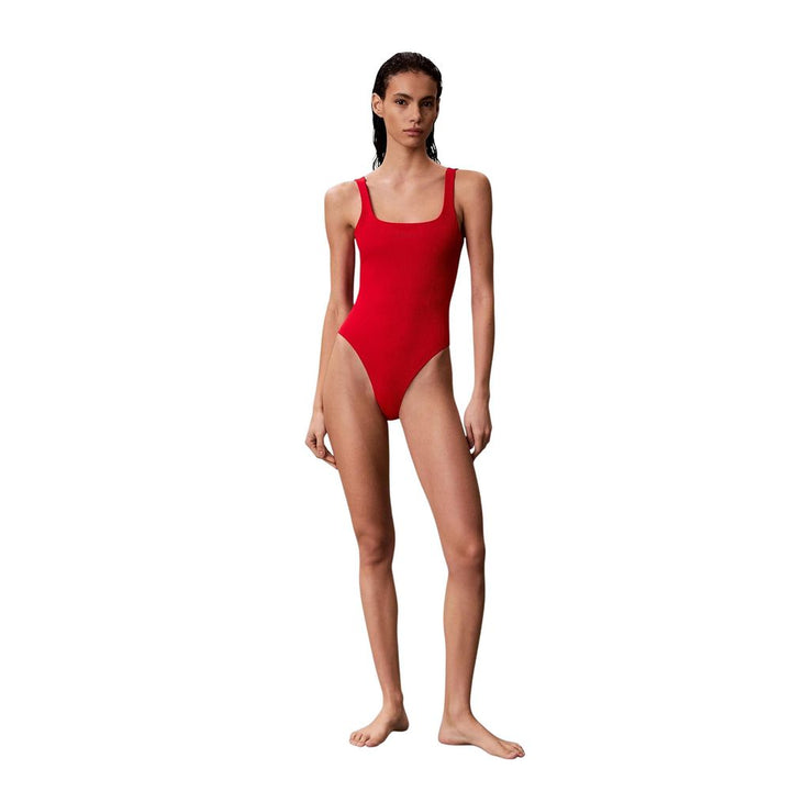 Calvin Klein Jeans Red Polyamide One-Piece Swimsuit