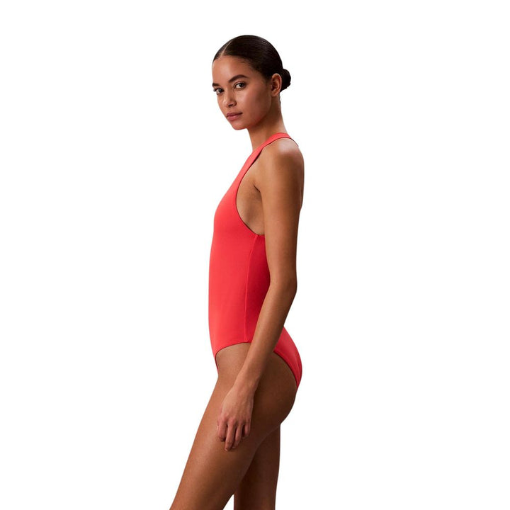 Calvin Klein Jeans Orange Recycled Polyester One-Piece Swimsuit