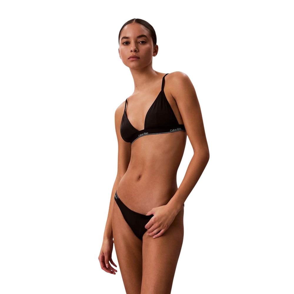 Calvin Klein Jeans Black Recycled Polyester Bikini