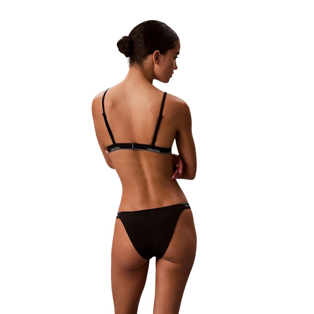 Calvin Klein Jeans Black Recycled Polyester Bikini