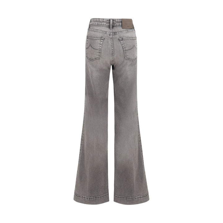 Jacob Cohen Gray Cotton Flared Jeans