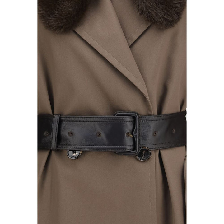 Burberry Brown Cotton Coat