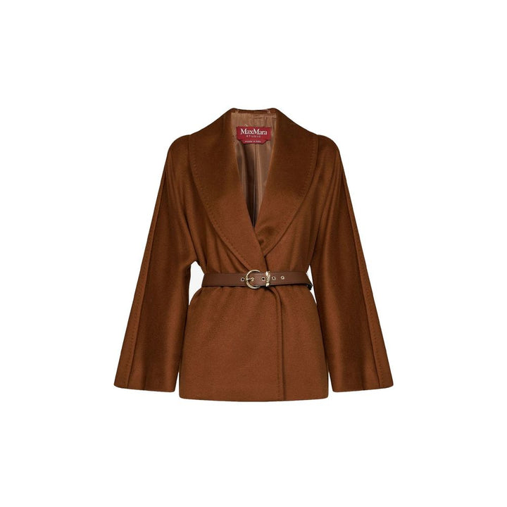 Max Mara Brown Virgin Wool Jacket