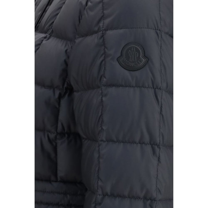 Moncler Black Polyester Full-Length Jacket