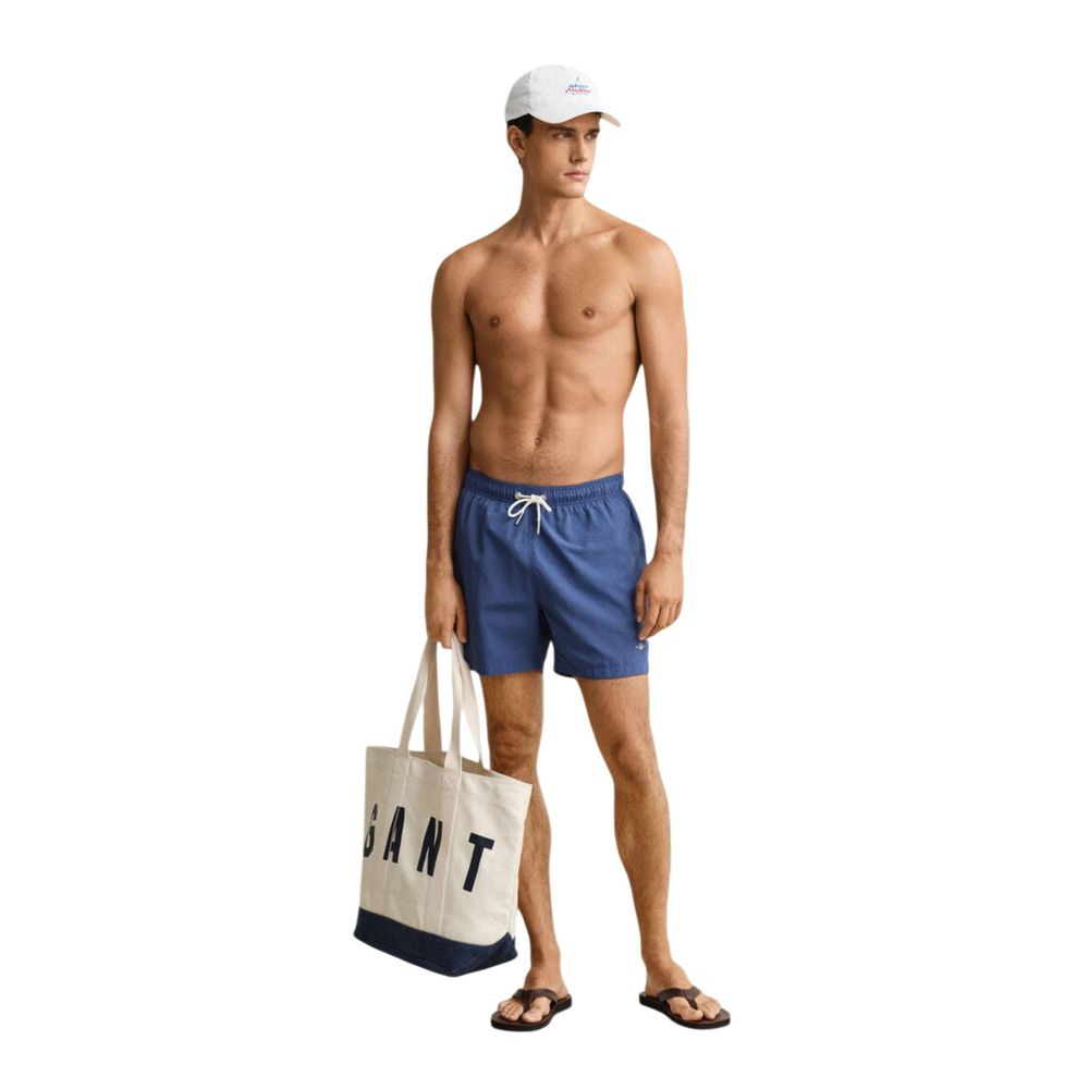Gant Blue Recycled Polyamide Swim Shorts