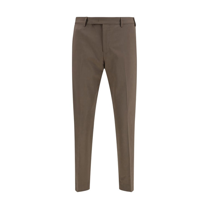 PT Torino Brown Wool Oves Aries Dress Pants