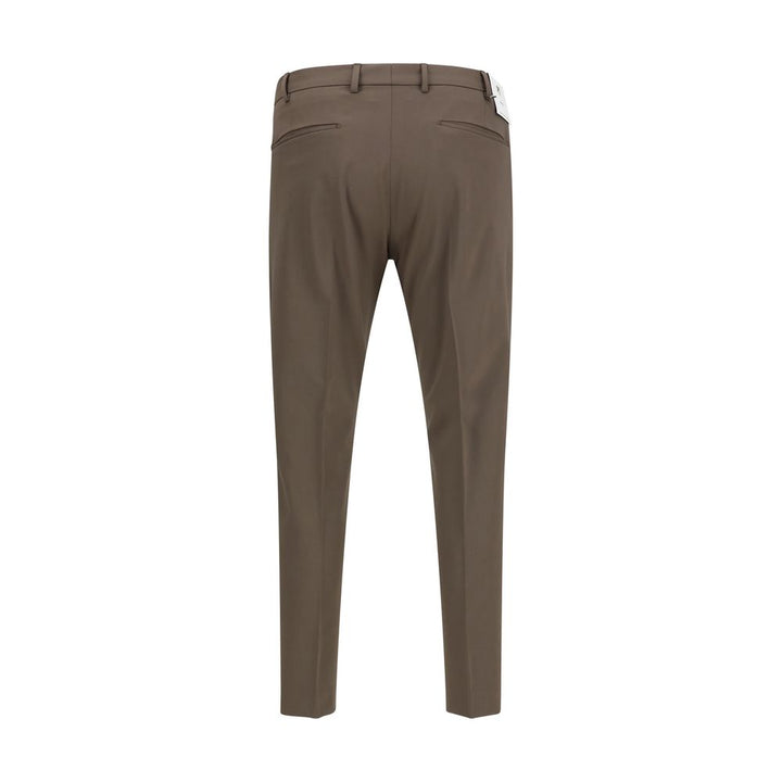 PT Torino Brown Wool Oves Aries Dress Pants