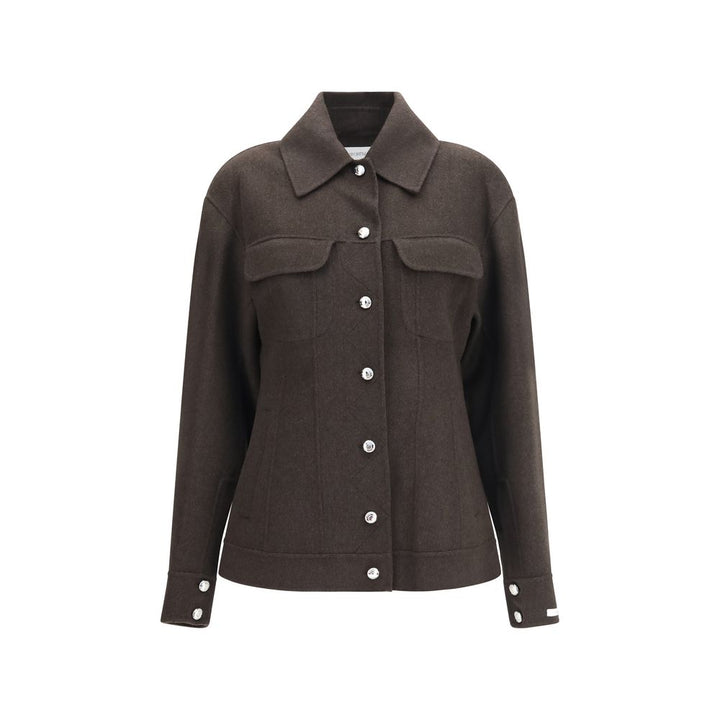 Max Mara Brown Wool Oves Aries Full-Length Jacket
