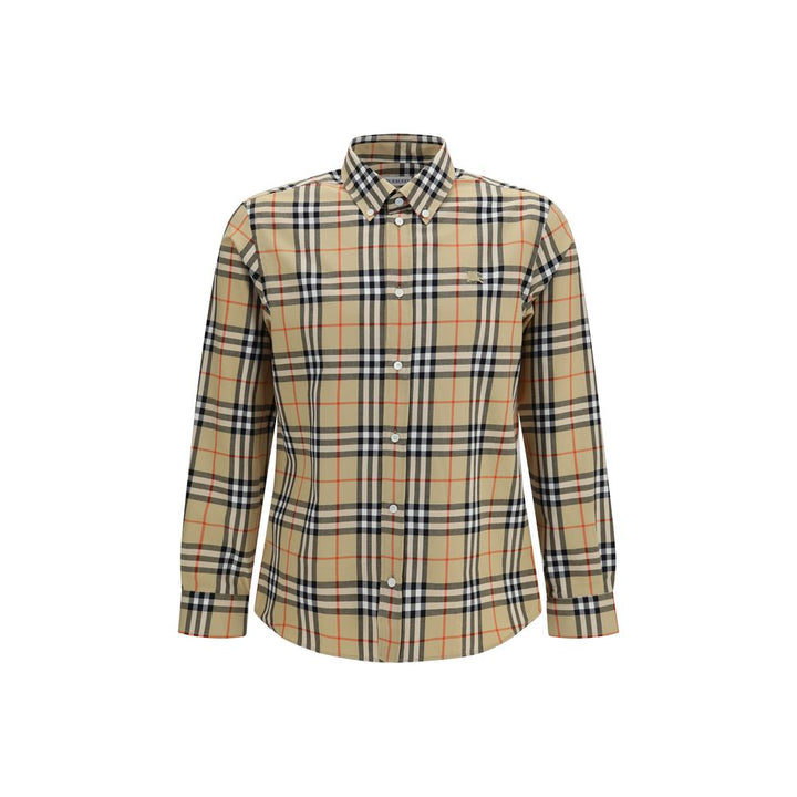 Burberry Beige Cotton Pattern Shirt