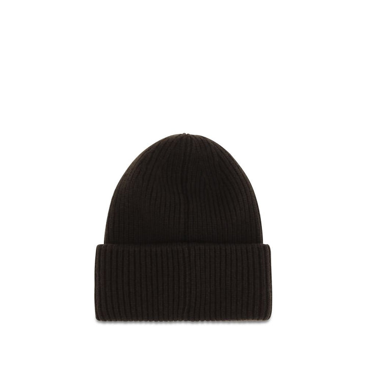 Moncler Brown Wool Oves Aries Beanie