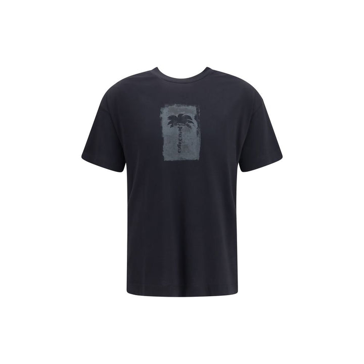 Palm Angels Black Cotton T-Shirt