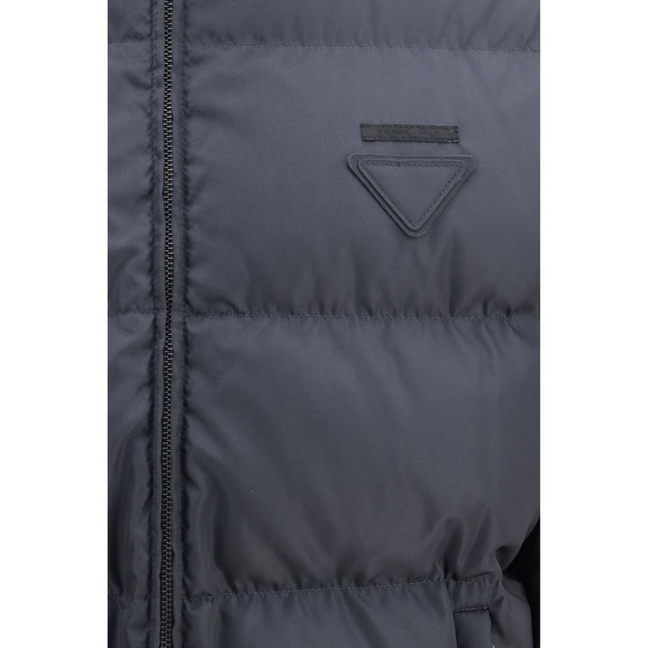 Prada Blue Polyamide Full-Length Jacket