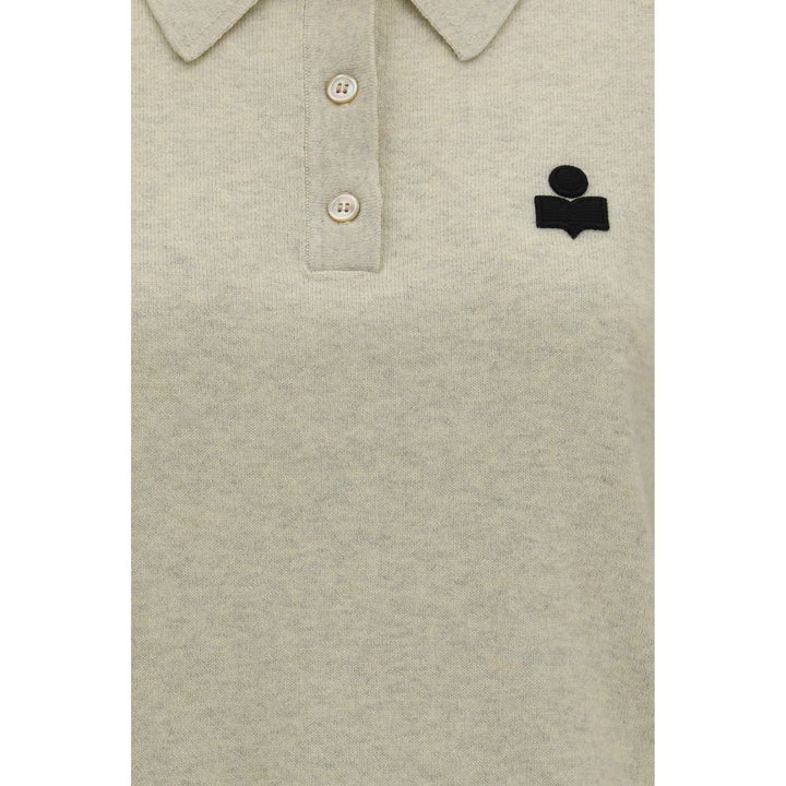 Isabel Marant Étoile Gray Cotton Polo Shirt