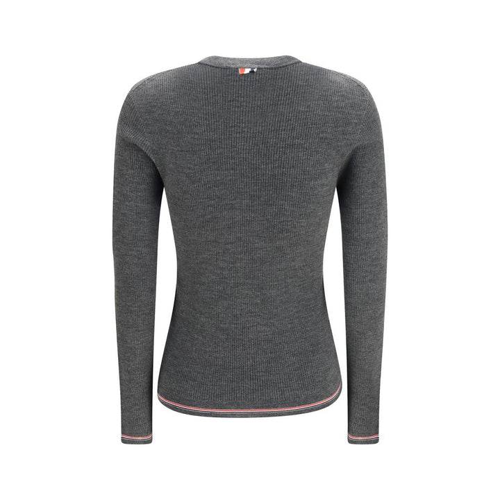 Thom Browne Gray Wool Oves Aries Cardigan