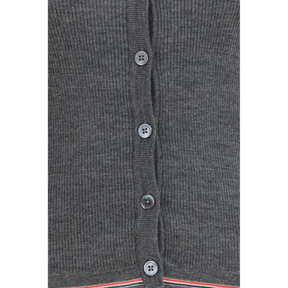 Thom Browne Gray Wool Oves Aries Cardigan