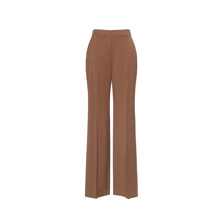 Max Mara Brown Virgin Wool Dress Pants