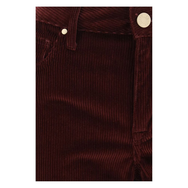 Jacob Cohen Bordeaux Cotton Flared Jeans