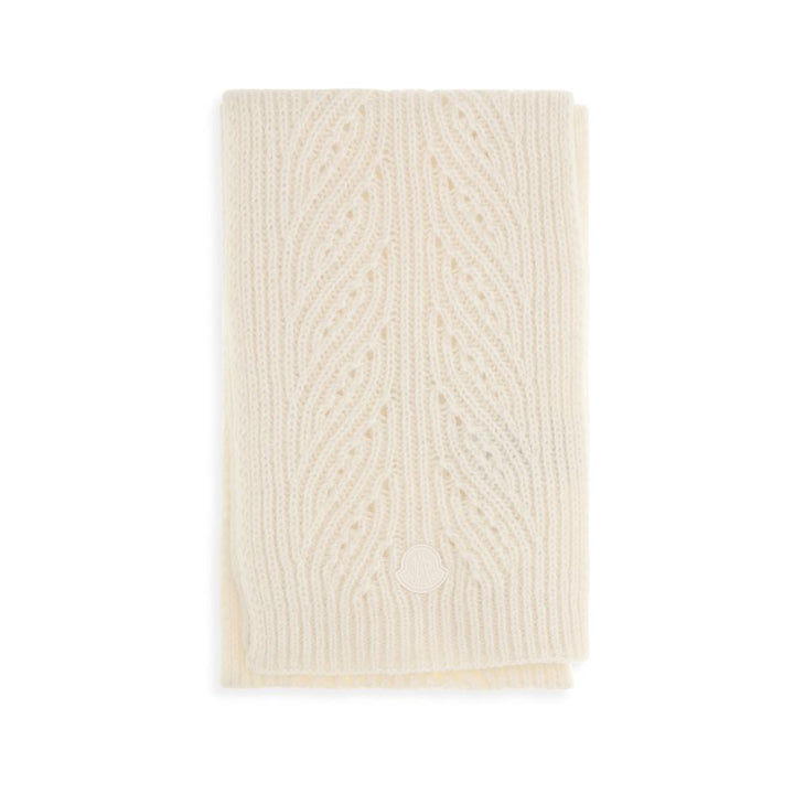 Moncler Beige Wool Oves Aries Foulard